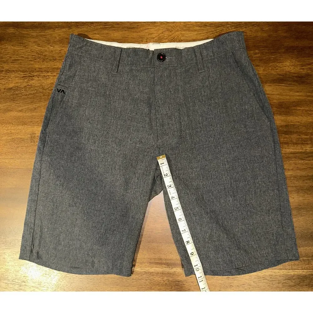 RVCA Men’s Performance Stretch Grey Casual Shorts Size 30 NWOT